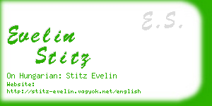 evelin stitz business card